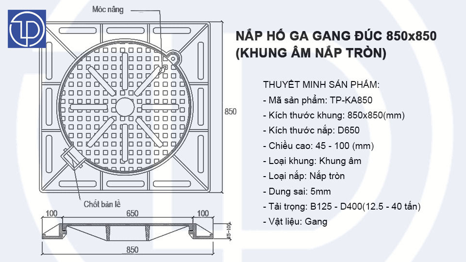 NẮP HỐ GA GANG NGC-85027