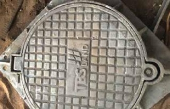 NẮP HỐ GA GANG CẦU KHUNG VUÔNG ÂM NẮP TRÒN NHC-A8025