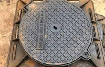 NẮP HỐ GA GANG CẦU KHUNG VUÔNG ÂM NẮP TRÒN NHC-A8040 TẢI 40T