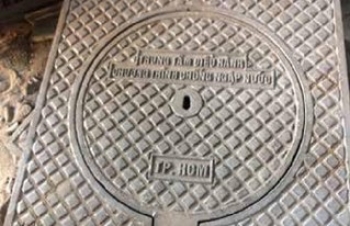 NẮP HỐ GA GANG XÁM KHUNG VUÔNG DƯƠNG NẮP TRÒN NHX D9090-01